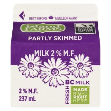 Island Farms Partly Skimmed Milk 2% M.F. 237ml