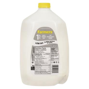 Farmers Partly Skimmed Milk 1% M.F. 4L