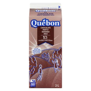 Québon Partly Skimmed Chocolate Milk 1% M.F. 2L