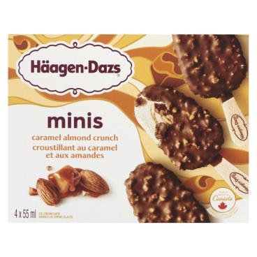 Häagen-Dazs Caramel Almond Crunch Ice Cream Bars 4x55ml