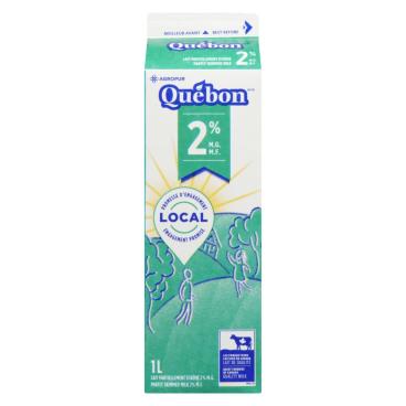 Québon Partly Skimmed Milk 2% M.F. 1L