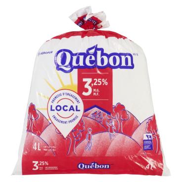Québon Homogenized Milk 3.25% M.F. 4L