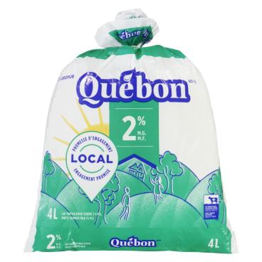 Québon Partly Skimmed Milk 2% M.F. 4L