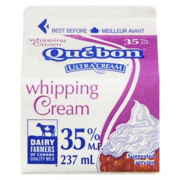 Québon Whipping Cream 35% M.F. 237ml