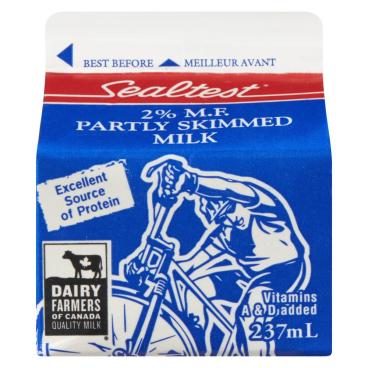 Sealtest Partly Skimmed Milk 2% M.F. 237ml