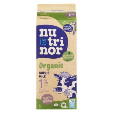 Nutrinor Organic Nordic Partly Skimmed Milk 1% M.F. 2L
