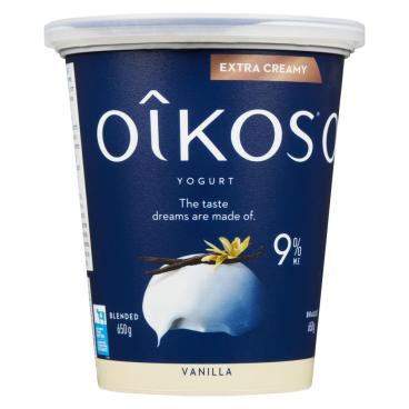 Oîkos Vanilla Extra Creamy Yogurt 9% M.F. 650g