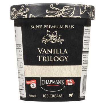 Chapman's Vanilla Trilogy Super Premium Plus Ice Cream 500ml