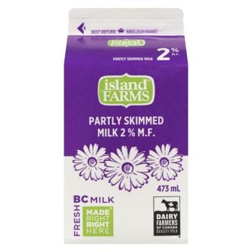 Island Farms Partly Skimmed Milk 2% M.F. 473ml