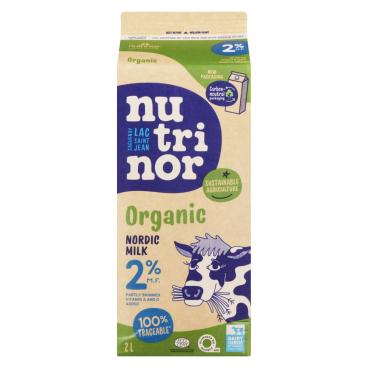 Nutrinor Organic Nordic Partly Skimmed Milk 2% M.F. 2L