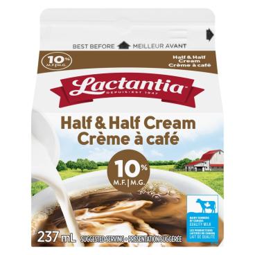Lactantia Half & Half Cream 10% M.F. 237ml