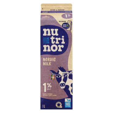 Nutrinor Nordic Partly Skimmed Milk 1% M.F. 1L