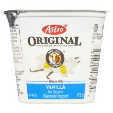Astro Vanilla Balkan Yogourt 4% M.F. 175g