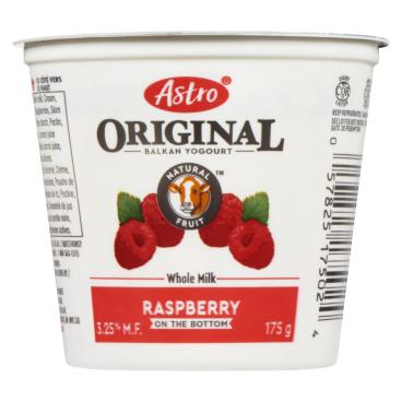 Astro Raspberry On The Bottom Balkan Yogourt 3.25% M.F. 175g