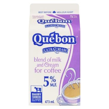 Québon Blend Of Milk And Cream For Coffee 5% M.F. 473ml