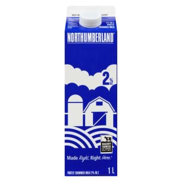 Northumberland Partly Skimmed Milk 2% M.F. 1L