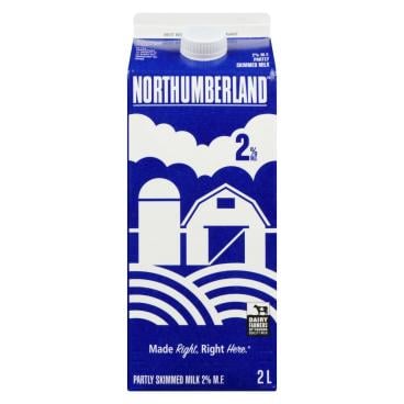 Northumberland Partly Skimmed Milk 2% M.F. 2L