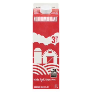 Northumberland Homogenized Milk 3.25% M.F. 1L