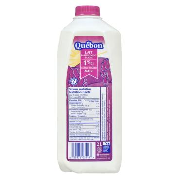 Québon Partly Skimmed Milk 1% M.F. 2L