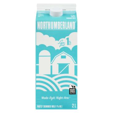 Northumberland Partly Skimmed Milk 1% M.F. 2L