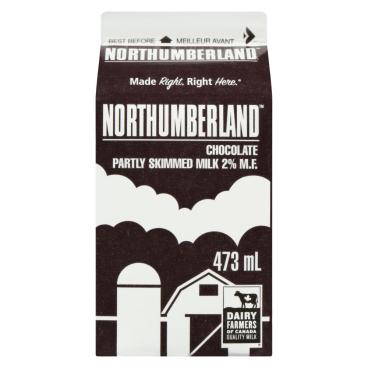 Northumberland Partly Skimmed Chocolate Milk 2% M.F. 473ml
