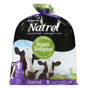 Natrel Organic Partly Skimmed Milk 1% M.F. 4L