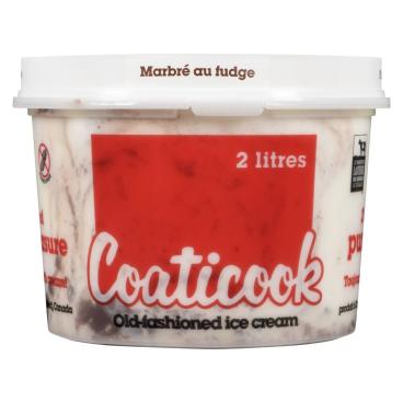 Coaticook Fudge Ripple Old Fashioned Ice Cream 2L