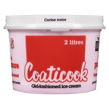 Coaticook Black Cherry Old Fashioned Ice Cream 2L