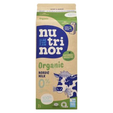 Nutrinor Organic Nordic Skim Milk 0% M.F. 2L