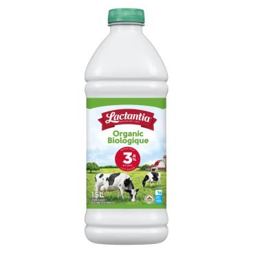 Lactantia Organic Whole Milk 3.8% M.F. 1.5L