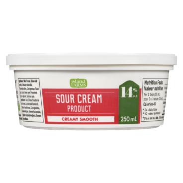Island Farms Sour Cream 14% M.F. 250ml