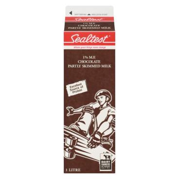 Sealtest Partly Skimmed Chocolate Milk 1% M.F. 1L
