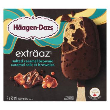 Häagen-Dazs Salted Caramel Brownie Ice Cream Bars 3x72ml