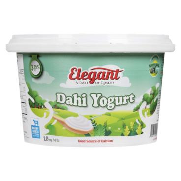Elegant Dahi Yogurt 3.25% M.F. 1.8kg