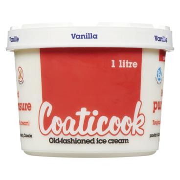 Coaticook Vanilla Old Fashioned Ice Cream 1L