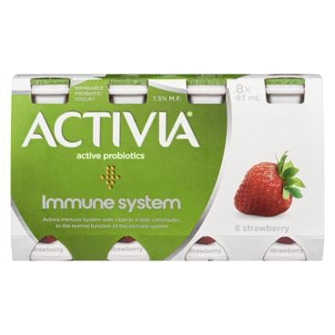 Activia Strawberry Drinkable Probiotic Yogourt 1.5% M.F. 8x93ml