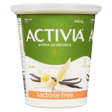 Activia Vanilla Lactose Free Probiotic Yogurt 650g
