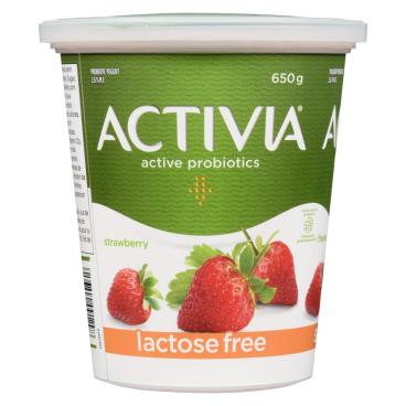 Activia Strawberry Lactose Free Probiotic Yogurt 650g