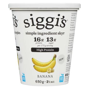 Siggi's Banana Skyr 2% M.F. 650g