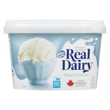 Real Dairy Natural Vanilla Premium Ice Cream 1.5L
