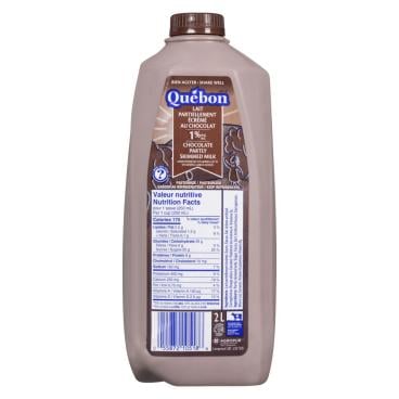 Québon Partly Skimmed Chocolate Milk 1% M.F. 2L