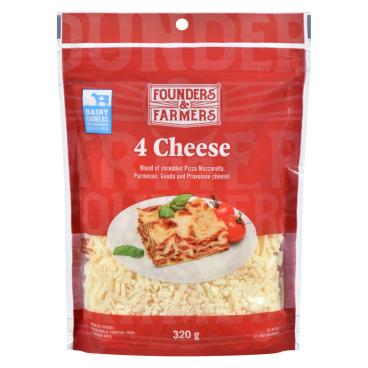 Founders & Farmers Shredded 4 Cheese Blend 320g