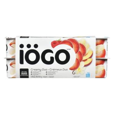 Iögo Strawberry-Raspberry, Strawberry-Vanilla, Strawberry-Peach, Strawberry-Banana Yogurt 1.5% M.F. 16x100g