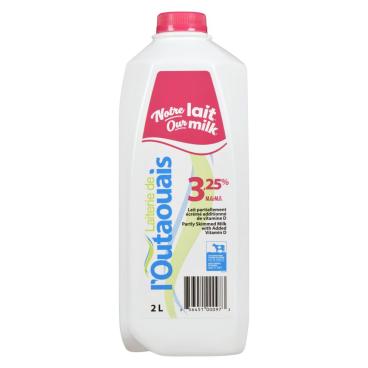 Laiterie de l'Outaouais Homogenized Milk 3.25% M.F. 2L