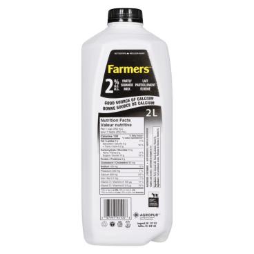 Farmers Partly Skimmed Milk 2% M.F. 2L