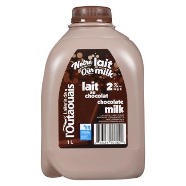 Laiterie de l'Outaouais Partly Skimmed Chocolate Milk 2% M.F. 1L