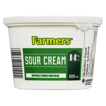 Farmers Sour Cream 14% M.F. 500ml