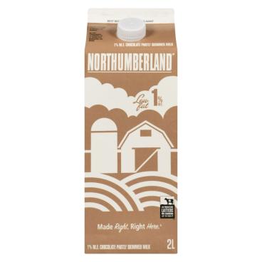 Northumberland Partly Skimmed Chocolate Milk 1% M.F. 2L