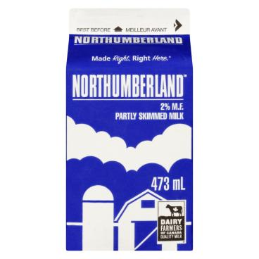 Northumberland Partly Skimmed Milk 2% M.F. 473ml