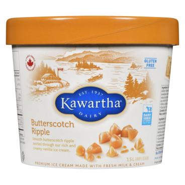 Kawartha Dairy Butterscotch Ripple Ice Cream 1.5L